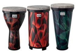 Remo DP-VS13-AA VERSA® Combo Pack, Djembe 13" (Brown), Timbau 13", TUBANO® 13", (Green)