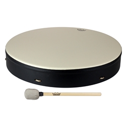 Remo E1-0322-71-CST Drum, Buffalo, 22" Diameter, 3.5" Depth, With COMFORT SOUND TECHNOLOGY®, Mallet, Black