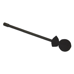 Remo HK-0140-70 Mallet, 3/8" x 10", Black Plastic Handle, 40mm Rubber Head, Soft Black Cover