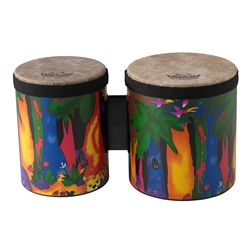 Remo KD-5400-01 **Remo Asia**, Drum, KIDS PERCUSSION®, Bongos, 5"/6" Diameters, Rain Forest Finish