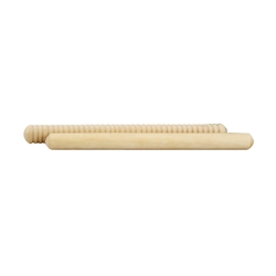 Remo LK-2425-03 Kids Make Music Instrument, Rhythm Sticks, 8", 1 Smooth, 1 Ridged, Natural, Set