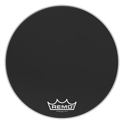 Remo PM-1422-MP Bass, POWERMAX®, EBONY®, 22" Diameter, MP