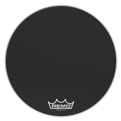 Remo PM-1424-MP Bass, POWERMAX®, EBONY®, 24" Diameter, MP