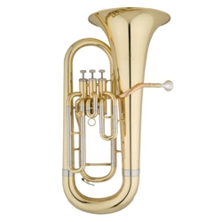 Eastman EEP321 Euphonium • Key of Bb, .571” bore, rose brass leadpipe• 11" yellow brass, upright bell• 3 top-action pistons• Clear lacquer finish• Mouthpiece and ABS molded case