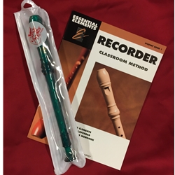 Trophy TD180GR-BOOK  Candy Apple Recorder Bundle Pack (w/ Green Recorder & Book)